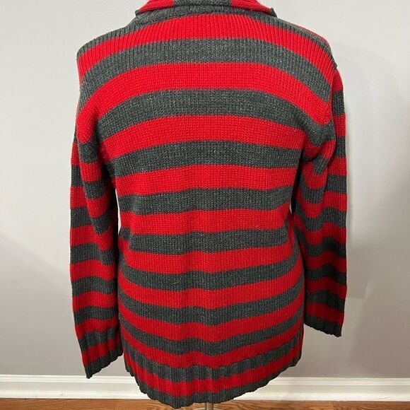 NWT Derek Heart‎ Freddy Krueger V-Neck Sweater with scarf -- 2X - Picture 7 of 10